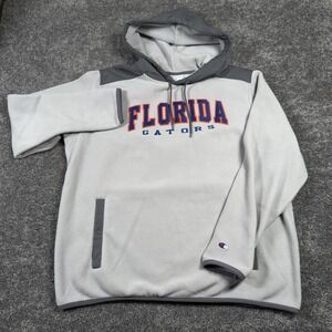 Champion Florida Gators Hoodie Men 2XL Gray Sweatshirt Pockets Pullover **READ**